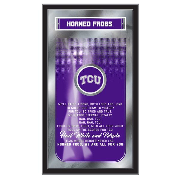 Holland Bar Stool Co TCU 26" x 15" Fight Song Mirror - MFGHTTEXCHR