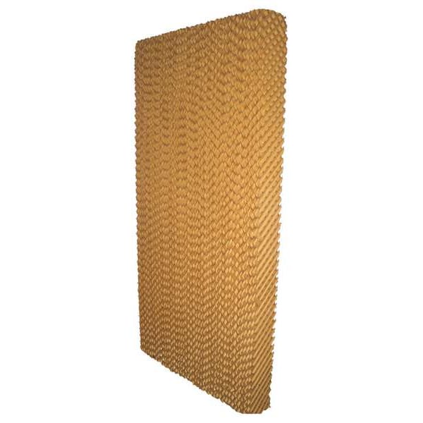 Zoro Select Evaporative Cooling Pad, Kraft Paper, 60 in H x 12 in W x 4 in D, 5 PK - 4KCC4