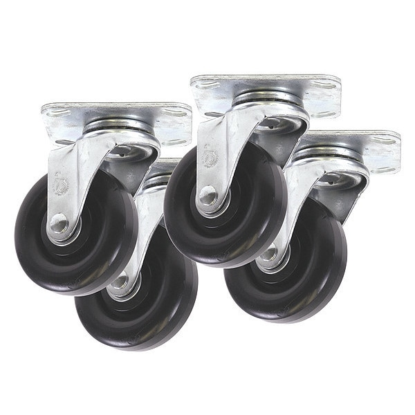 Portacool Caster Kit, 12" L x 12" W x 4" H Size - PARPACCST400