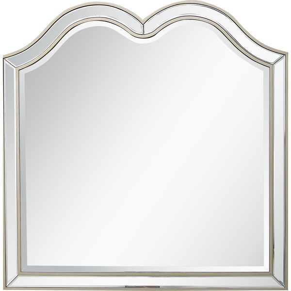 Lovelyhome 35.4 x 35.4 in. Marilyn Wall Mirror Champagne - LO2839269