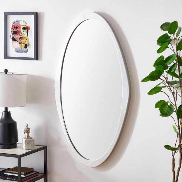 Safavieh 20.5 x 42.75 in. Cassini Silver Mirror - MRR8002A