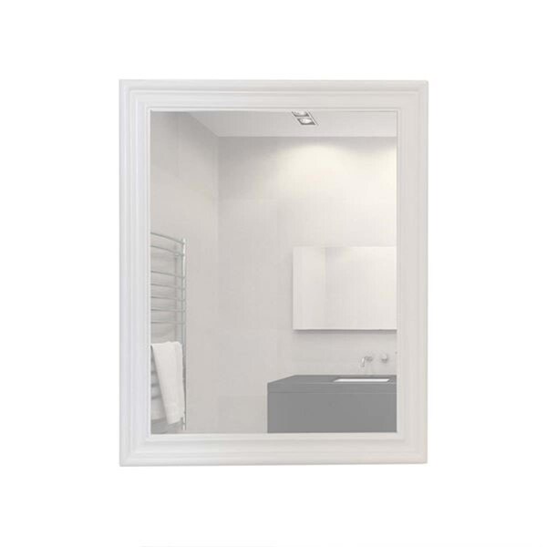 Comfortcorrect 24 in. Wood Frame Mirror, White - CO2798993