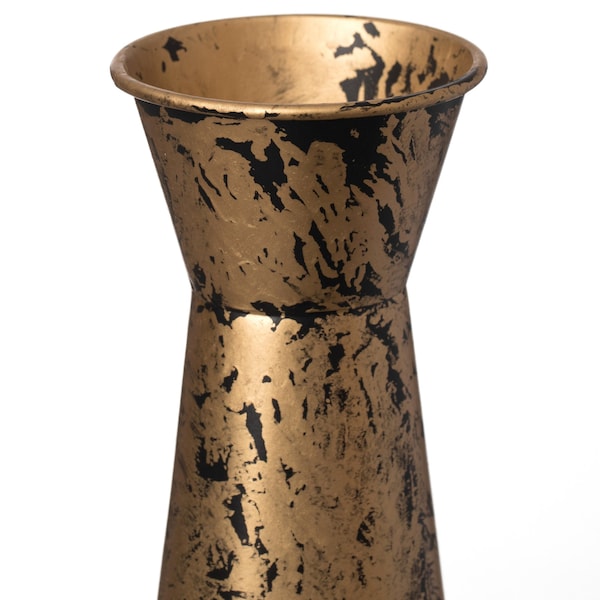 Uniquewise Brushed Paint Unique Straight Design Metal Floor Vase for Entryway, Living or Dining Room, Set of 3 - QI004445.3