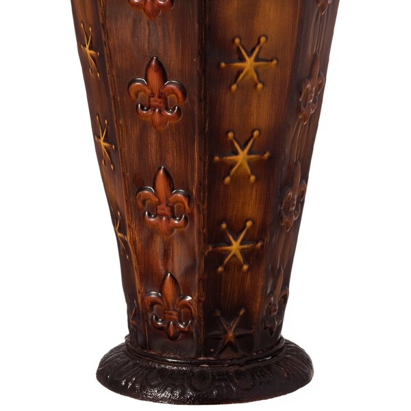 Uniquewise Metal Floor Vase Centerpiece Home Decoration for Dried Flower and Artificial Floral Arrangements - QI004521