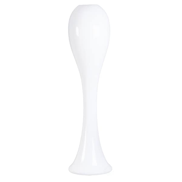 Uniquewise 39 Tall White Narrow Unique Fiberglass Modern Floor Vase - QI003597L