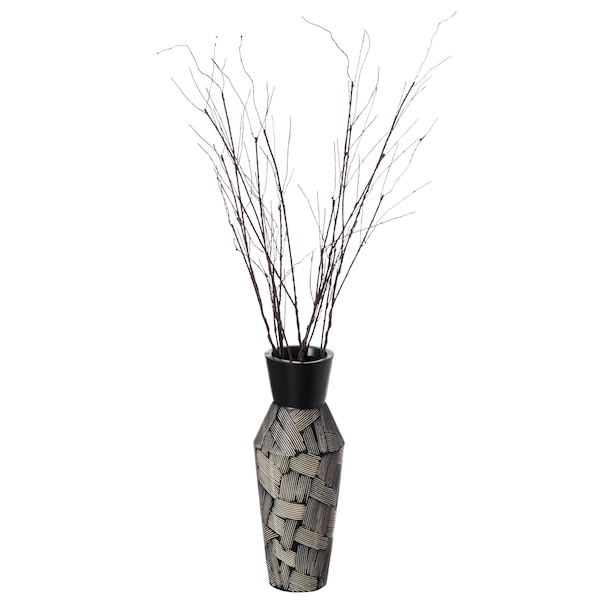 Uniquewise Brown Dried Curly Twig Tree Branch Stem for Home Decoration, Wedding Craft, and Floor Vase 37 Inch - QI004413