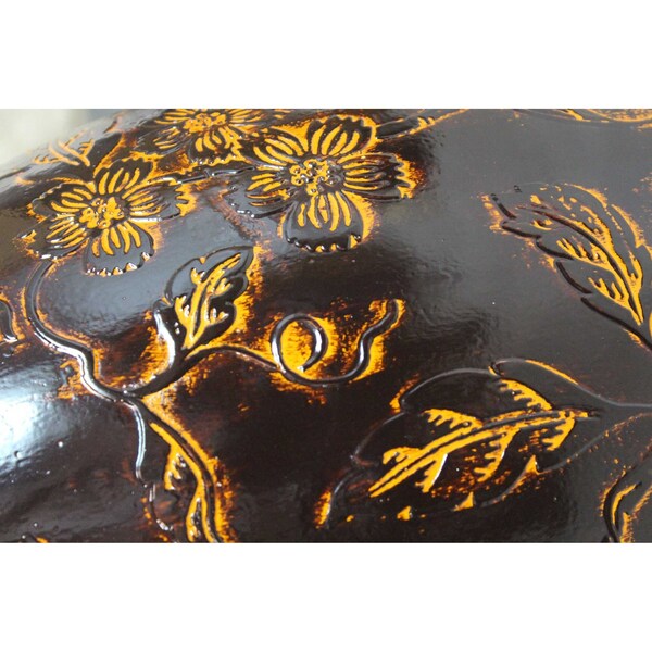 Uniquewise Traditional Brown Trumpet Shaped Floor Vase, 36 Tall - QI003300L