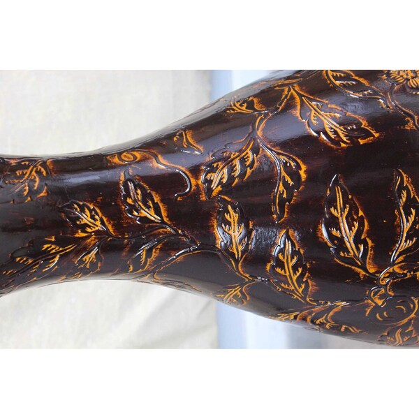 Uniquewise Traditional Brown Trumpet Shaped Floor Vase, 36 Tall - QI003300L