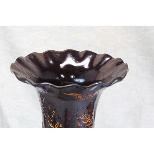 Uniquewise Traditional Brown Trumpet Shaped Floor Vase, 36 Tall - QI003300L