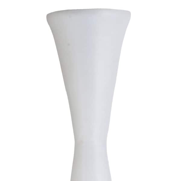 Uniquewise Decorative Contemporary Bamboo Floor Flower Vase for Living Room, Entryway or Dining, 43 Inch White - QI004207.L.WT