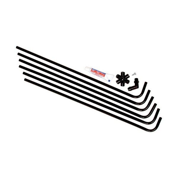 Dial Mfg Dial 6 Way Side 23 in. H X 4 in. W Black Plastic Evaporative Cooler Water Hook-Up Kit - 4493