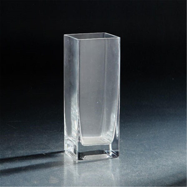 Diamond Star 4 x 4 x 10 in. Square Glass Container, Clear - 84811C