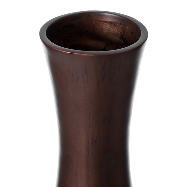 Uniquewise Decorative Conemporary Tall Trumpet Shape Floor Vase, Brown 30 Inch - QI004191.S