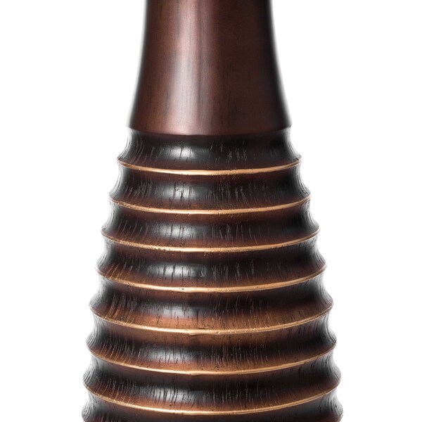 Uniquewise Decorative Conemporary Tall Trumpet Shape Floor Vase, Brown 30 Inch - QI004191.S
