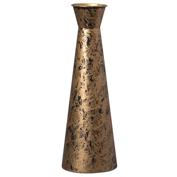 Uniquewise Brushed Paint Unique Straight Design Metal Floor Vase for Entryway, Living or Dining Room, Small - QI004445.S