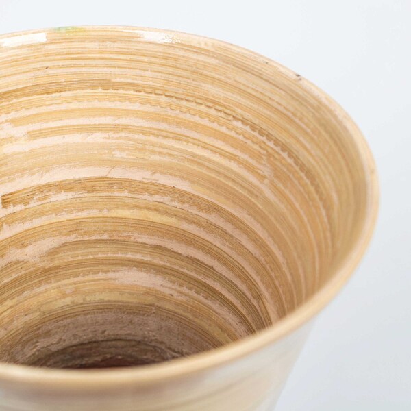 Uniquewise 28" Classic Bamboo Floor Vase Handmade, For Dining, Living Room, Entryway, Glossy Purple - QI003242.M.PUR