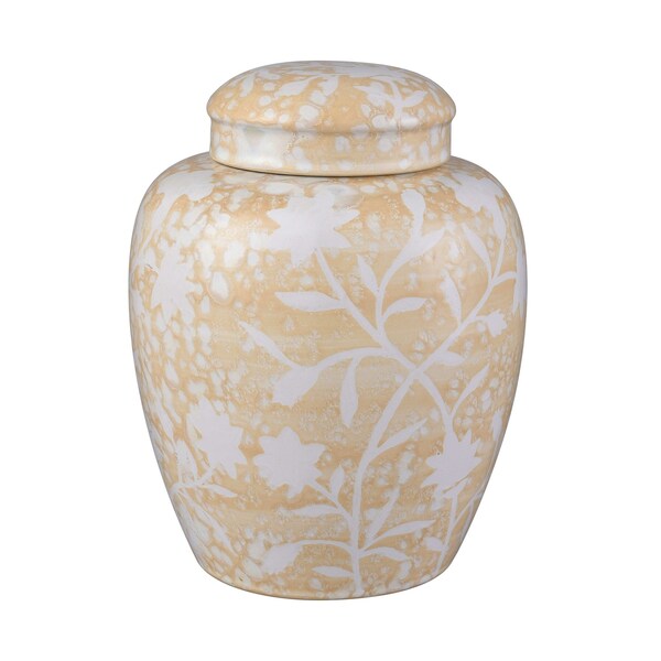 Elk Studio Yvonne Jar - Set of 2 Cream Glazed - S0037-11351/S2