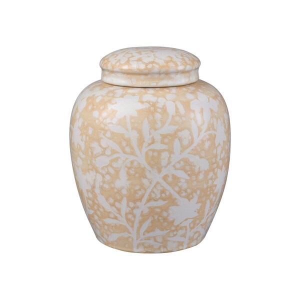Elk Studio Yvonne Jar - Set of 2 Cream Glazed - S0037-11351/S2