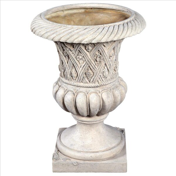 Design Toscano Hampton Court Tudor Architectural Garden Urns: Set of Two - NE9210142