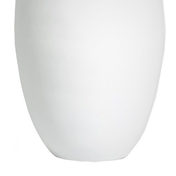 Uniquewise 31.5" Spun Bamboo Modern Metallic Tall Floor Vase, White - QI003354WT.L