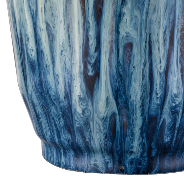 Elk Studio Mulry Jar - Set of 3 Green Prussian Blue Glazed - S0037-11348/S3