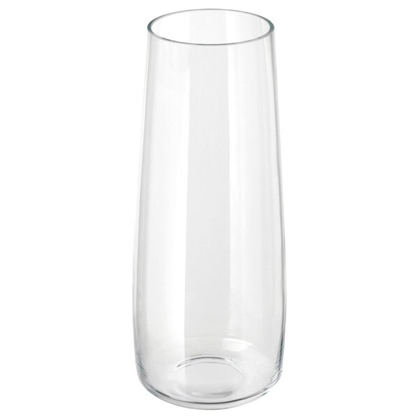 Red Pomegranate Collection 18 in. Verre Glass Zen Vase - 1171-0