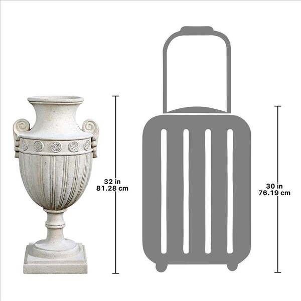Design Toscano Emperor Roman-Style Architectural Garden Urns: Set of Two - NE9210158