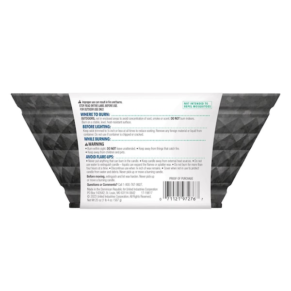 Cutter Cutter Citro Guard Citronella Candle 20 oz - HG-95784