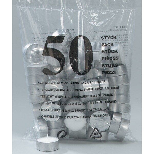 Candle-Lite Candle-Lite White Unscented Scent Tea Lights Candle - 4231595