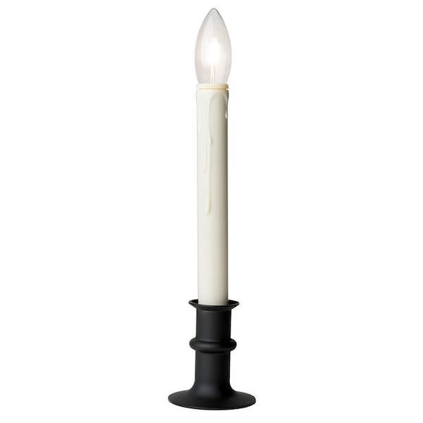 Celestial Lights Celestial Lights Black Onyx no scent Scent LED Battery Operated Taper Window Candle - P-1524-OI