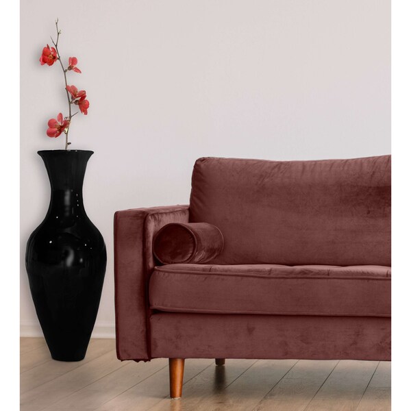 Uniquewise Elegant 3-Piece Tall Floor Vase Set - Glossy White, Black, and Red - 37.5in High, 14in - QI003713.3