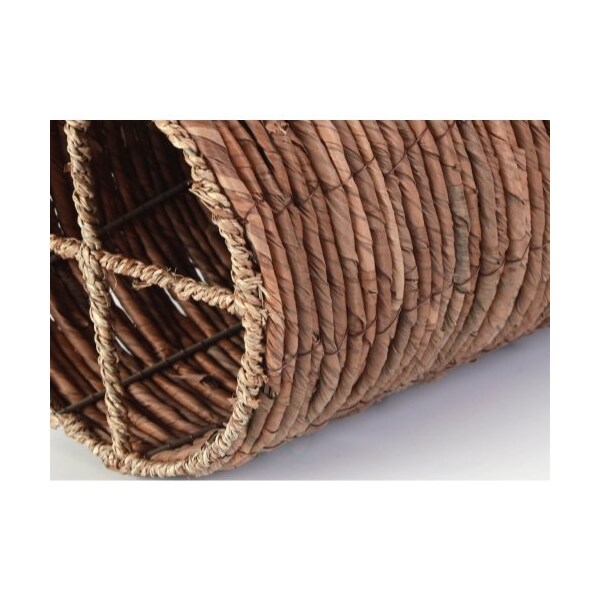 Vintiquewise Banana Rope Wicker Indoor Planter Pot with Metal Pot Insert, Large - QI003632.L