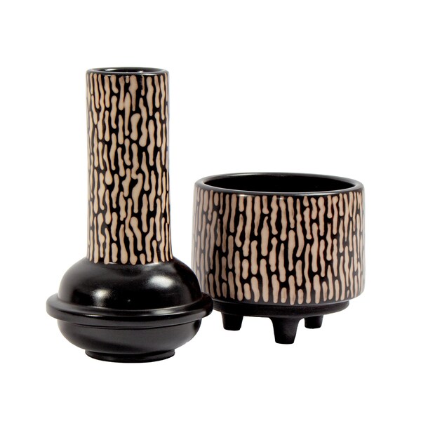 Elk Signature Ofelia Vase, Medium Black - H0517-10723