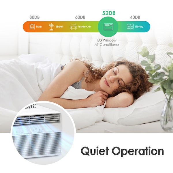 Lg 8,000 BTU Window Air Conditioner with Remote, 115V - LW8024R
