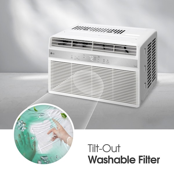Lg 8,000 BTU Window Air Conditioner with Remote, 115V - LW8024R