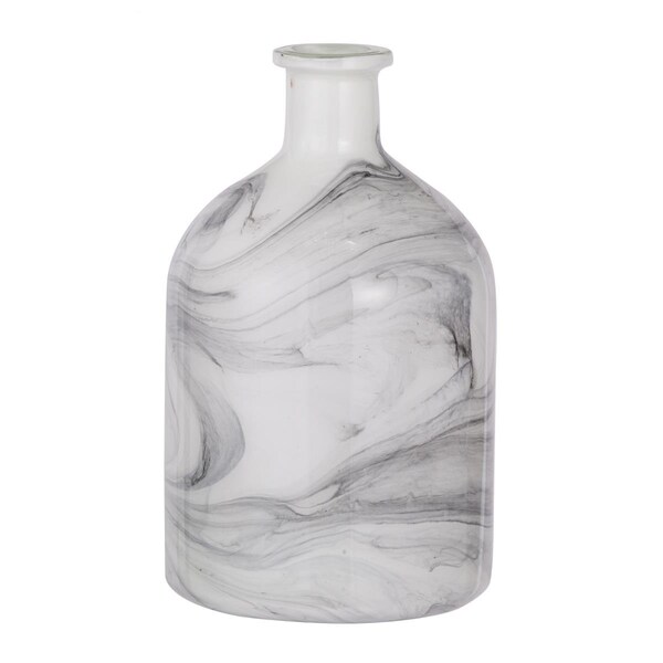 Muebles Smoky Black & White Svirla Ceramic Vase - MU3187186