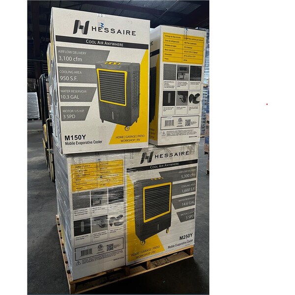 Hessaire 4 Mc61V And 5 Mc37V Pallet Deal - MC61VMC37V