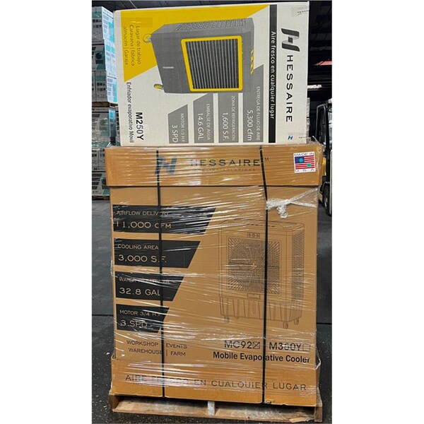 Hessaire 2 Hesmc92V-Fpd And 2 Hesmc61V Evap Coolers - MC92VMC61V