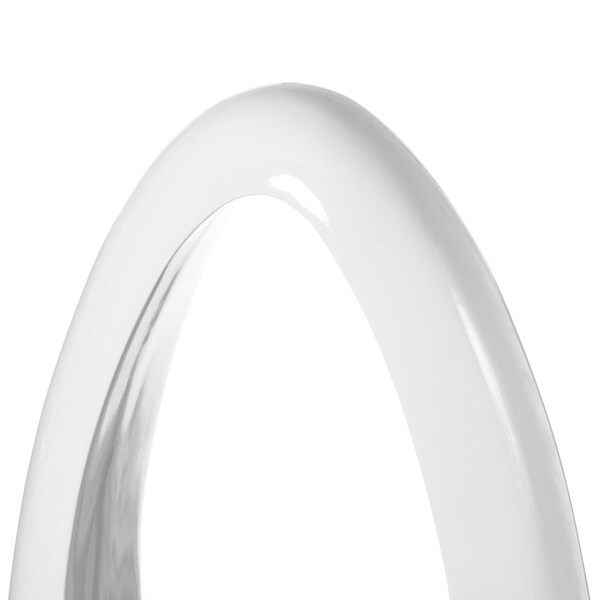 Uniquewise Modern Decorative White Oval Centerpiece Vase Wedding Flower Stand Holder, 40 inch - QI004192