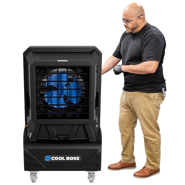 Cool Boss Portable Evap Air Cooler  110V, 60hz, 1 phase, 15.6 Gal capacity - CB-14SL