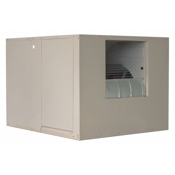 Mastercool Ducted Evaporative Cooler 7,000 cfm, 2300 sq. ft., 5 gal, 1 HP, Belt Drive, 20" Blade Dia. - AS1C71
