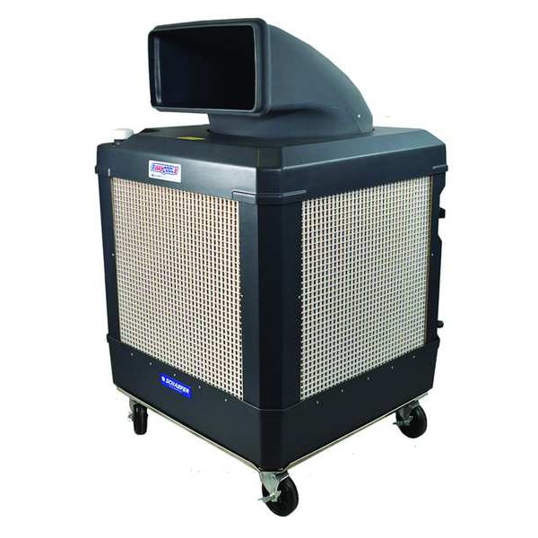 Waycool Portable Evaporative Cooler 2,040/3,020 cfm, 2500 sq. ft., 24 gal, 1 HP, Belt Drive, 15" Blade Dia. - WCG-1HPMFAOSC