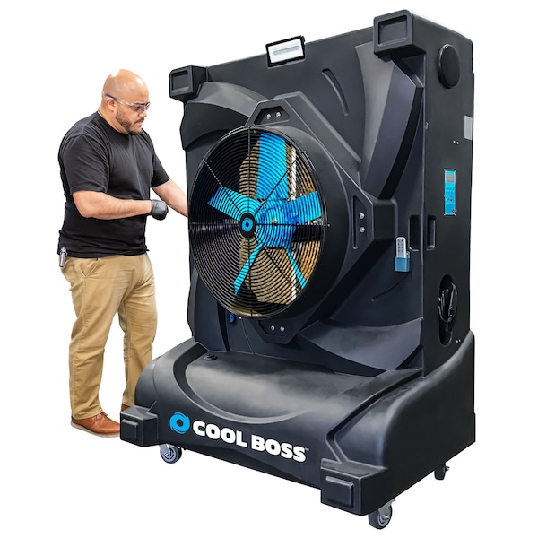 Cool Boss Portable Evap Air Cooler  110V, 60hz, 1 phase, 80 Gal capacity - CB-28L