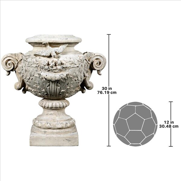 Design Toscano La Colombe Architectural Garden Urns: Set of Two - NE9210148