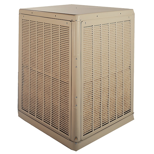 Champion Ducted Evaporative Cooler 7,500 cfm, 4000 sq. ft., 17 gal, 3/4 HP, Belt Drive - 7K589