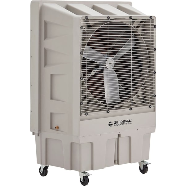 Global Industrial 30in Portable Evaporative Cooler, Direct Drive, 3 Speed, 26 Gal. Capacity - 293131