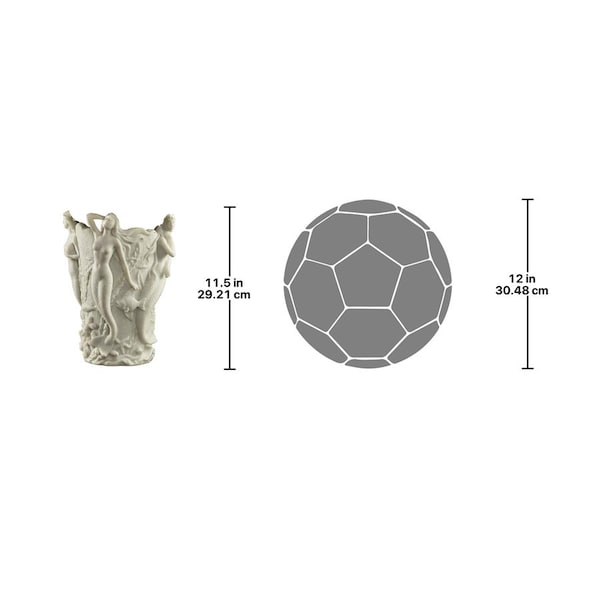 Design Toscano Sirens of the Deep Bonded Natural Marble Urn - KY45