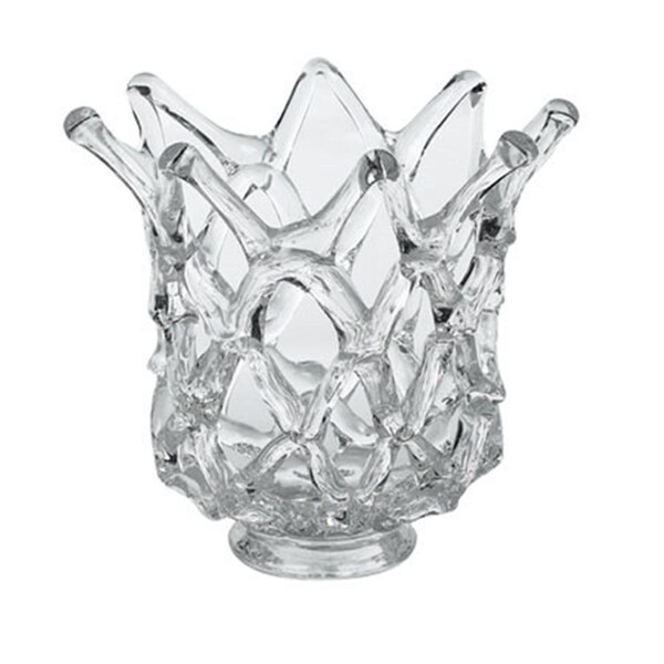 Diamond Star 11.5 x 12 in. Glass Vase, Clear - 55099