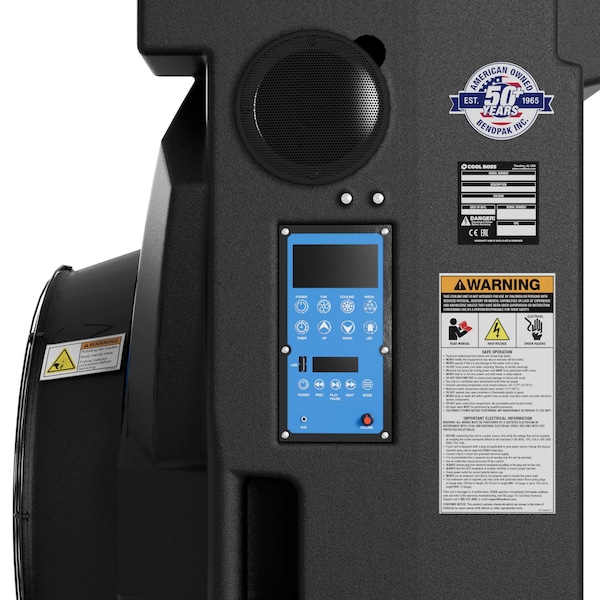 Cool Boss Portable Evap Air Cooler  110V, 60hz, 1 phase, 115 Gal capacity - CB-36L
