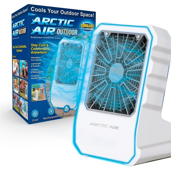 As Seen On Tv 350 CFM Arctic Air Portable Evaporative Cooler, White - 4020388